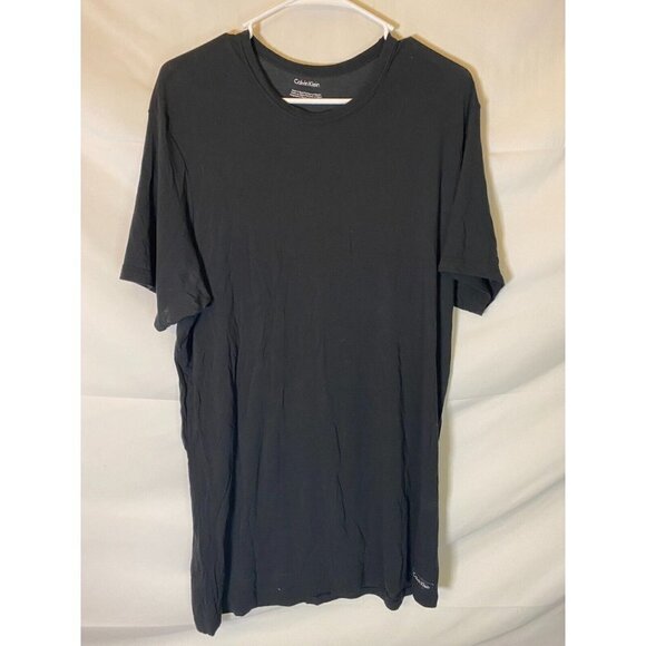 CALVIN KLEIN MENS BASIC BLACK TSHIRT SHIRT SIZE XL SHORT SLEEVE - Picture 1 of 2